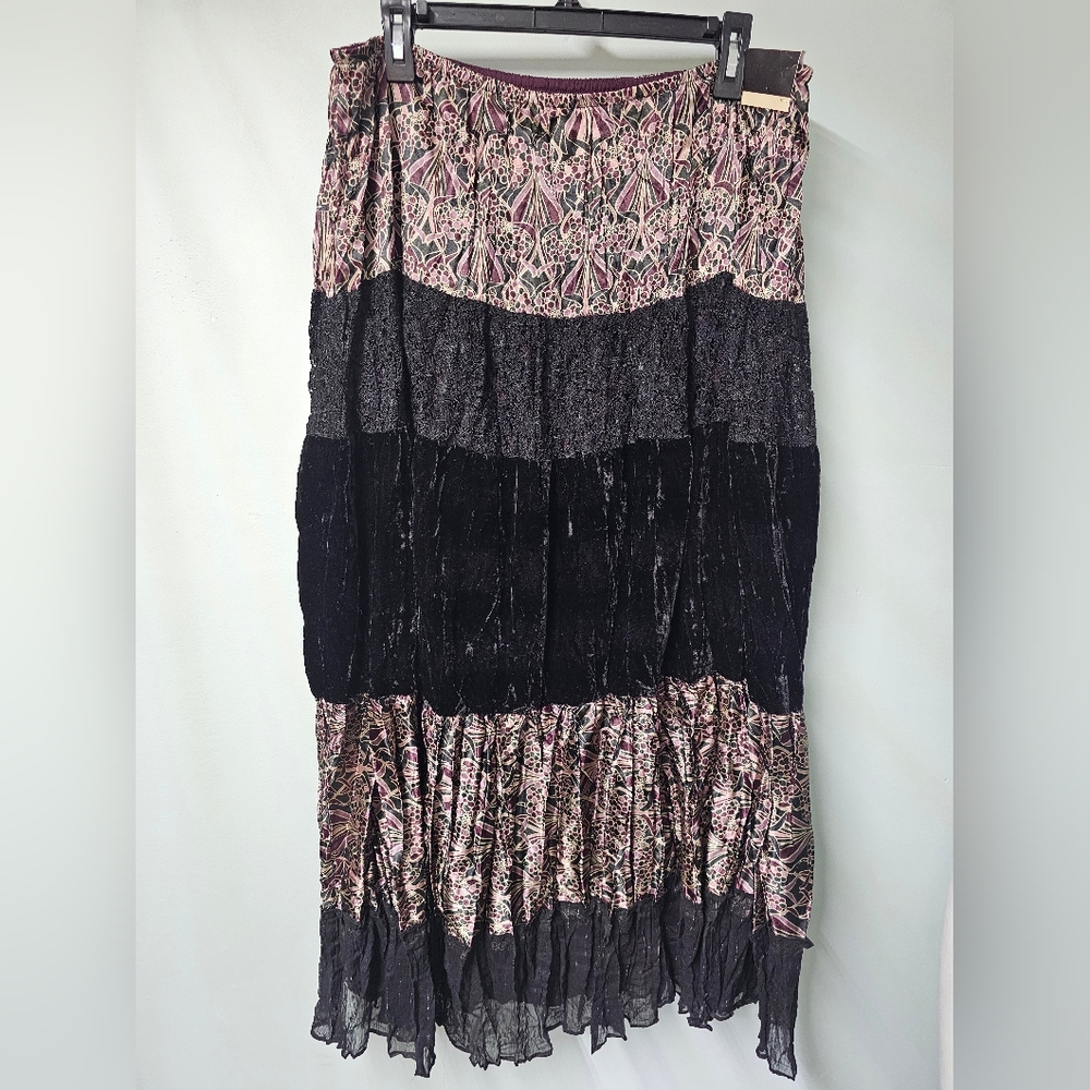 NWT 14/16 Lane Bryant Tiered Maxi Skirt